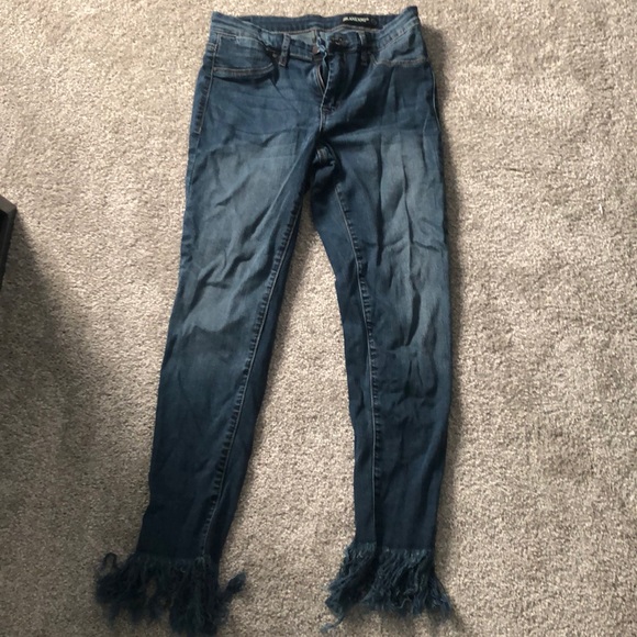 Fringe dark wash jeans - Picture 3 of 3